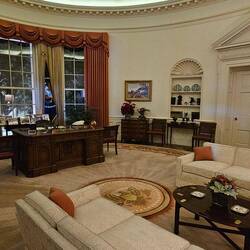 Replica of the Oval Office while Reagan was in office
