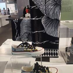 Views of a design exhibition we looked at on the way down