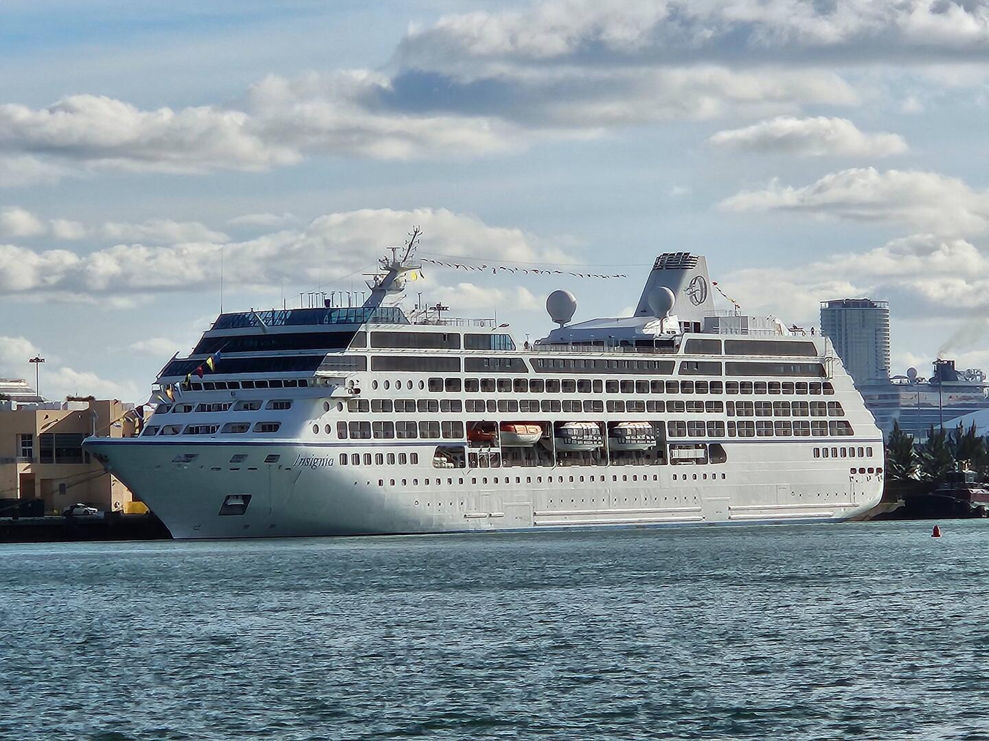 Our first view of Insignia, our home for the next six months