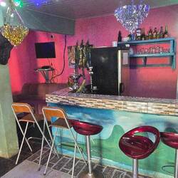 Die Bar von innen...