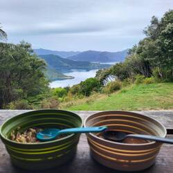 Die Aussicht beim Frühstück am 01.01.: frohes neues Jahr an alle!