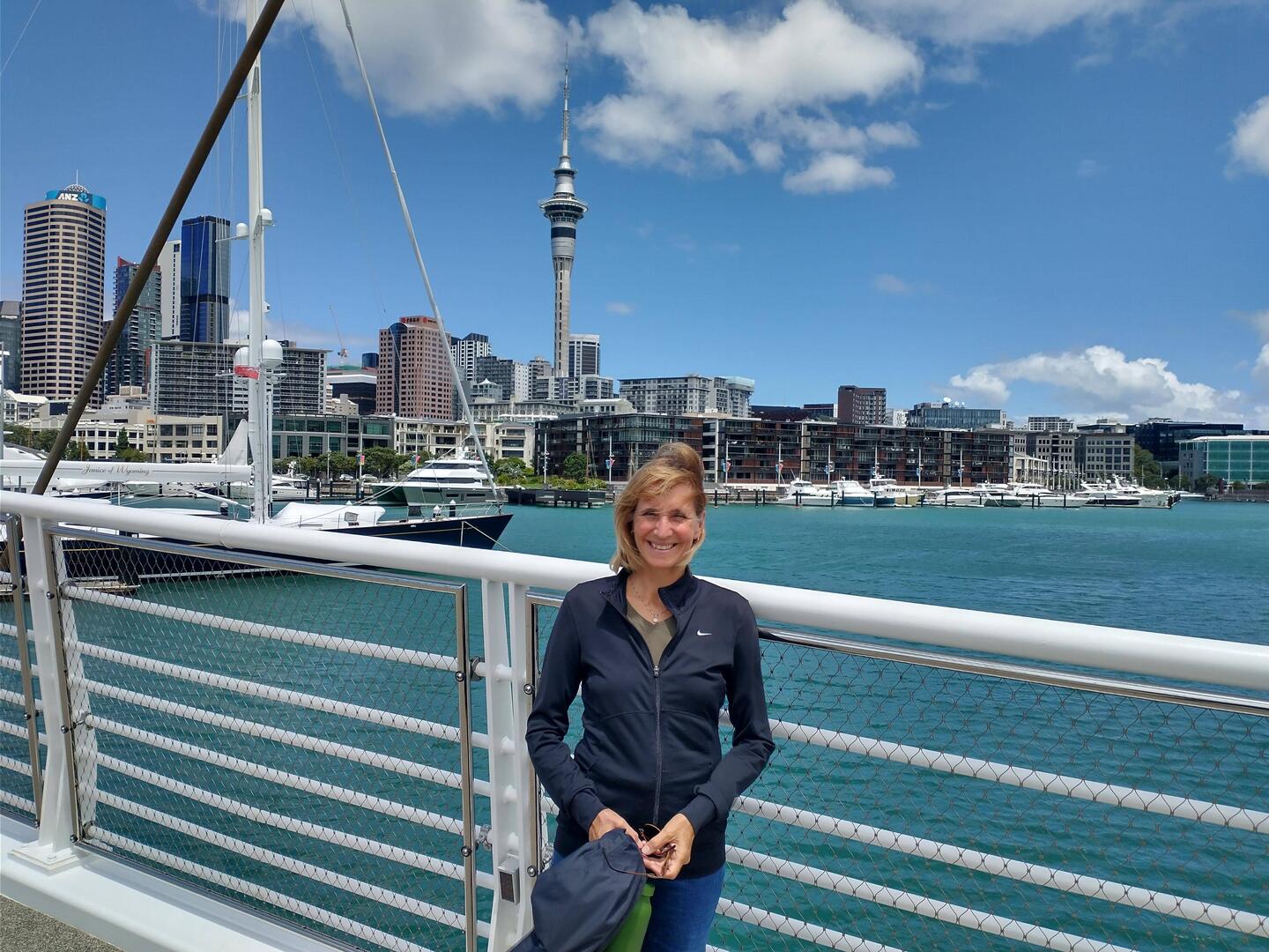 Viaduct Harbour in Auckland, a nice but very windy day