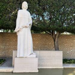 Lady with olive branch of peace