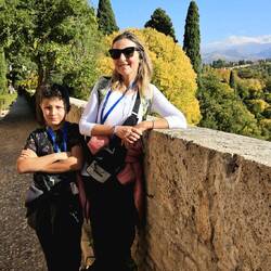 Il sole è dietro la Sierra Nevada con la neve: spettacolare!