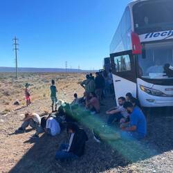Pequeño incidente de camino a Bariloche (menos mal q salimos pronto y el sol no estaba en lo 'arto')