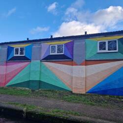 A bright and cheerful building beside the Coventry Canal