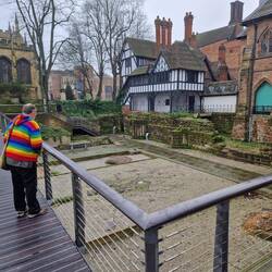 A site excavated by BBCs Time Team in 2003 in the area of Coventry's first cathedral.