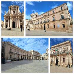 Oben: Kathedrale - unten rechts: Rathaus