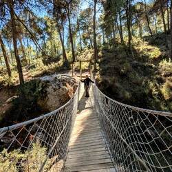 Hängebrücke in der Sierra Espuña