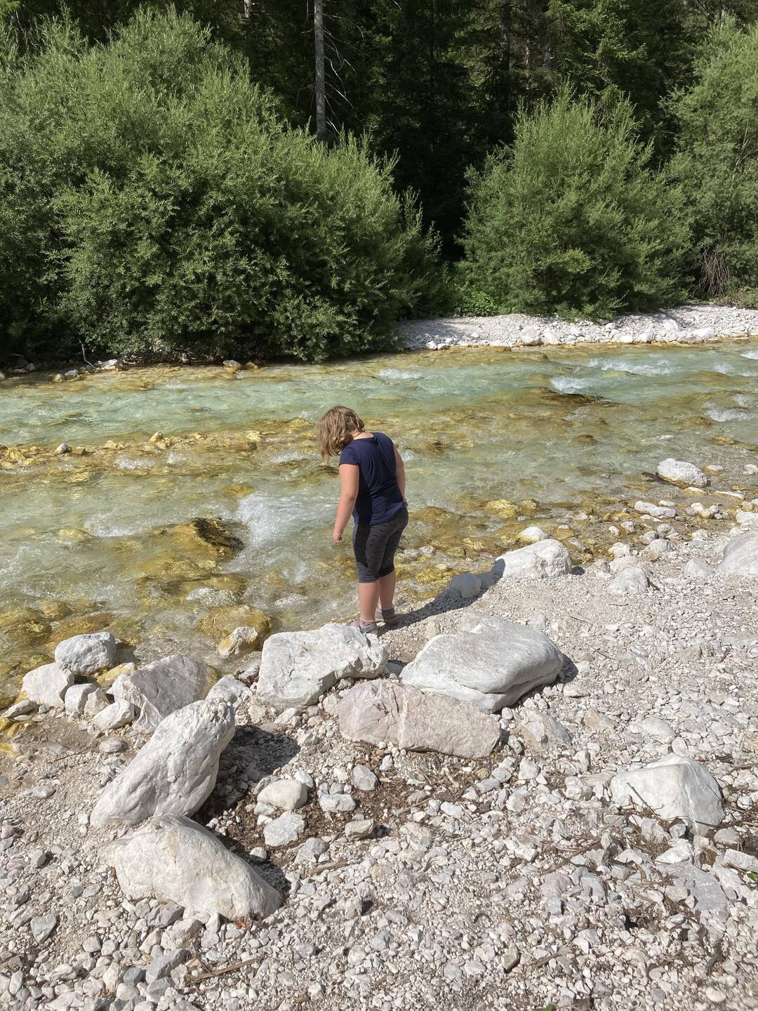 Das frische Wasser testen