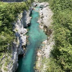 Blick auf die Soča