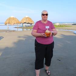 Beautiful beach and some coconut water