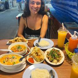 Unser Abendessen vom vorigen Abend