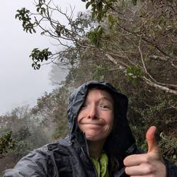 ... Und Regen beim Abstieg ...