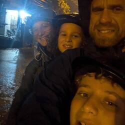 We had four of us on a scooter once. We stuck to the back roads.