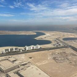 Anflug auf Dubai.