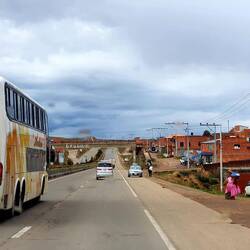 Just crazy traffic in Bolivia. On the way to La Paz.