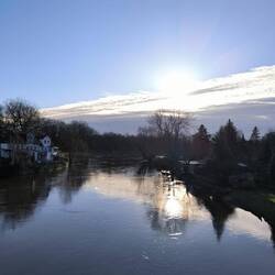 Saale an der Neumarkt Brücke