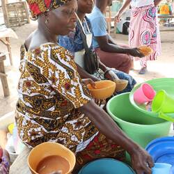 Das Getränk aus fermentierten Bohnen...