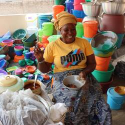 Bei dieser freundlichen Dame...