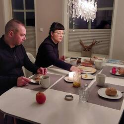 Letztes Frühstück in unserer Ferienwohnung