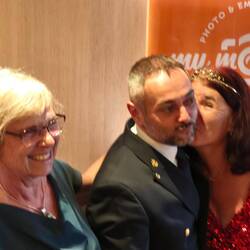 Foto mit dem Kapitän