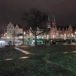 Lübeck bei Nacht
