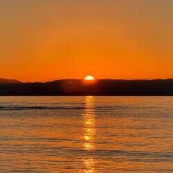 Sonnenuntergang hinter Zakynthos 🫶