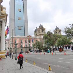 Plaza Murillo mit starke Kontraste