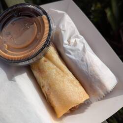 But the cheeseburger spring rolls came acallin'