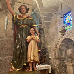 I love how the art in the churches reflects the lives of fishing families who have always lived here