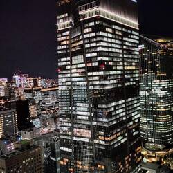 Toranomon Hills Mori Tower at night