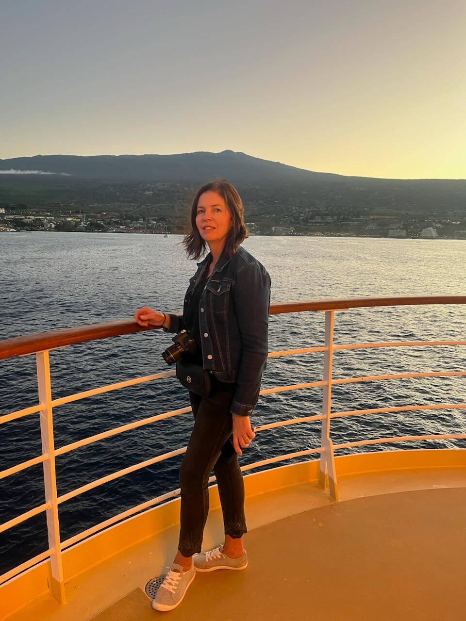 Early morn whale watching
