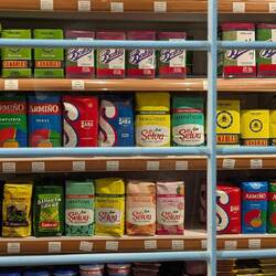 Three rows of your yerba mate for sale at a tiny grocery store