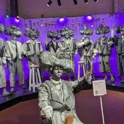 At the Carnival museum. Carnival is a big deal here