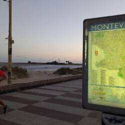 Nighttime at Pocitos beach