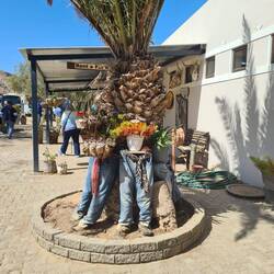 Obviously half a scarecrow is enough to do the job here.