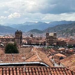Blick über Cusco von unserem Hotelzimmer