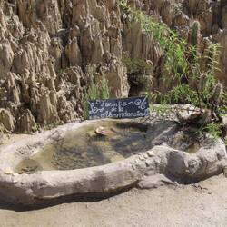 Wen man sich etwas wünscht, einen Stein im Wasser wirft und den Frosch 3 x streichelt...