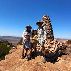 Top of the bluff. We looked at the summit for 1.5 weeks before attempting!