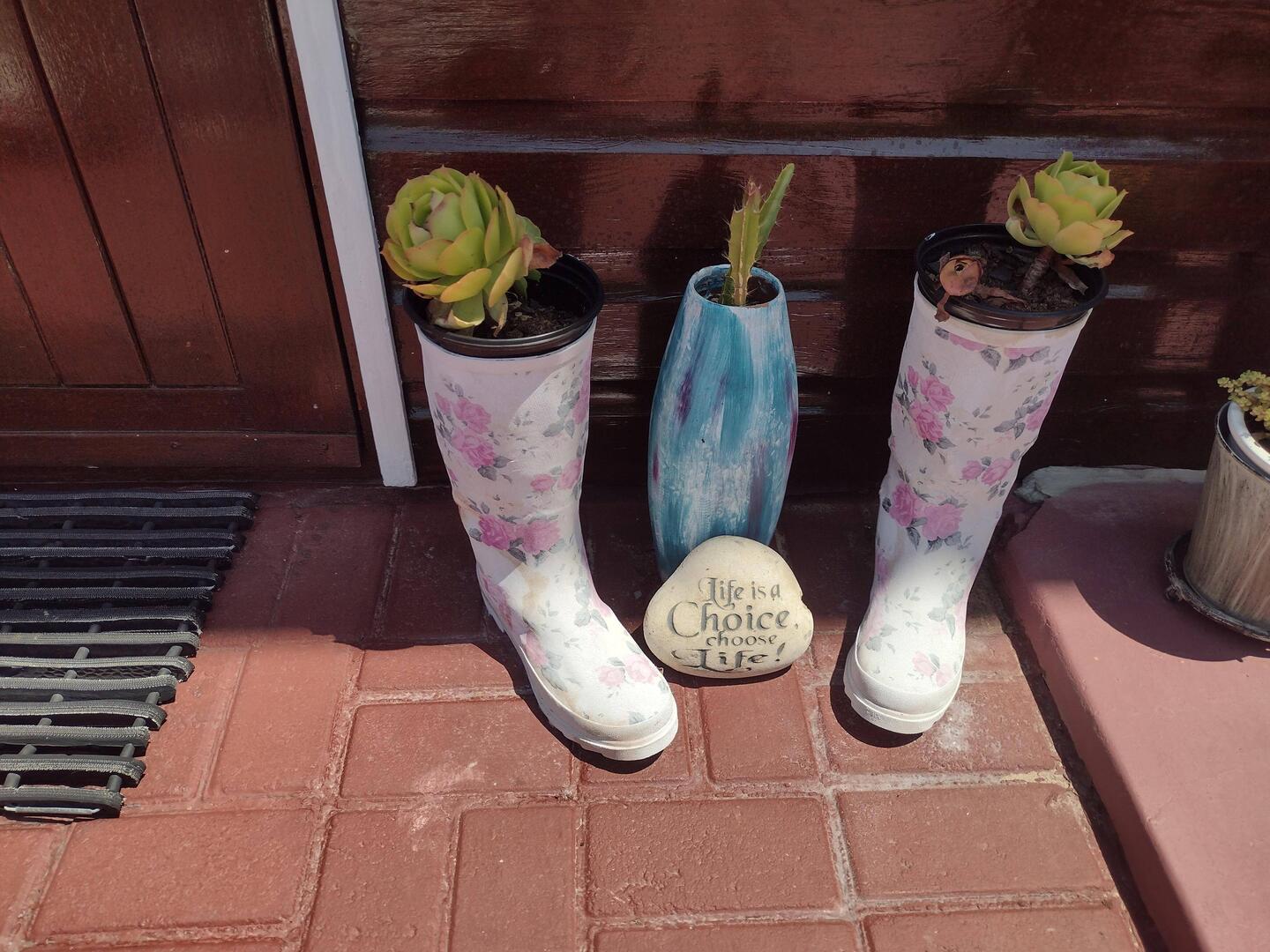 All the creative ways of displaying plants in Suzette's garden