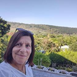 Suzette's house is set up high with spectacular views