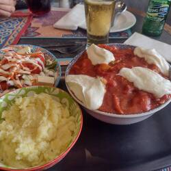 No way I could eat all this so a takeaway box was required. I still had enough for 2 meals at home!