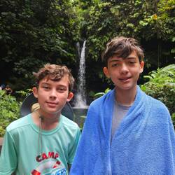 Thomas and DJ at the Emerald Pool
