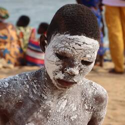 Viele sind bemalt...