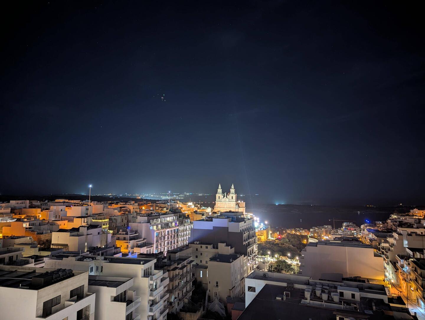 Traumhafter Blick auf die Kirche von unserem Hotel