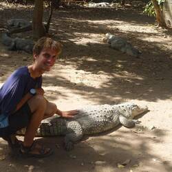 Das Anfassen soll Glück bringen