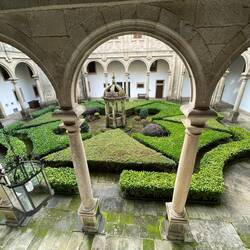 View of the cloister from my room.