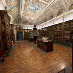 The library at the Cathedral Museum.