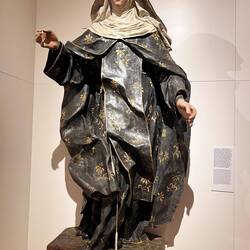 Example of paper mache sculpture Lecce is famous for